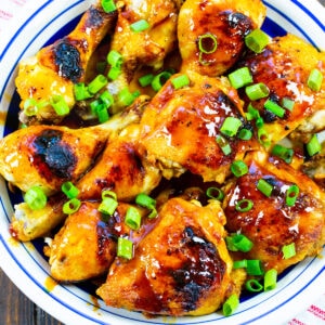Hot Honey Chicken on a large serving plate.