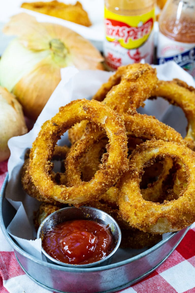 Hot Sauce Marinated Onion Rings - Spicy Southern Kitchen