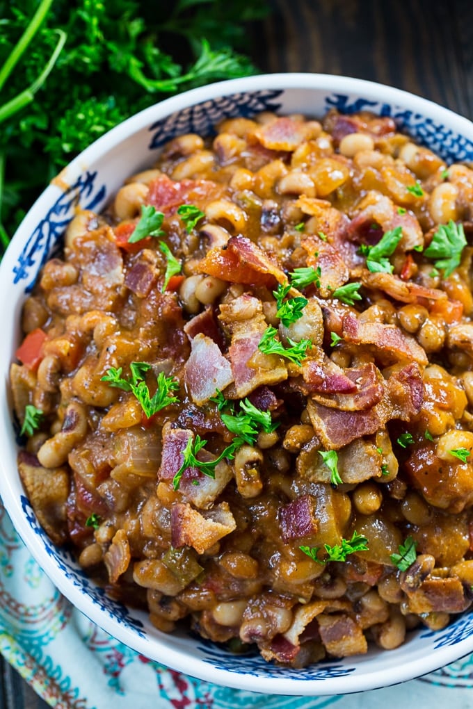Hot and Spicy Black-Eyed Peas 