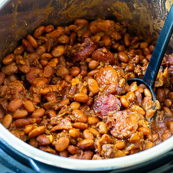 Instant Pot Cowboy Beans Spicy Southern Kitchen