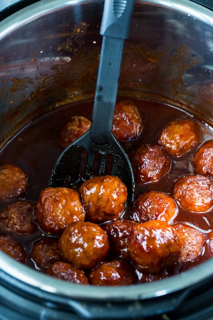 Instant Pot Sweet and Spicy Meatballs