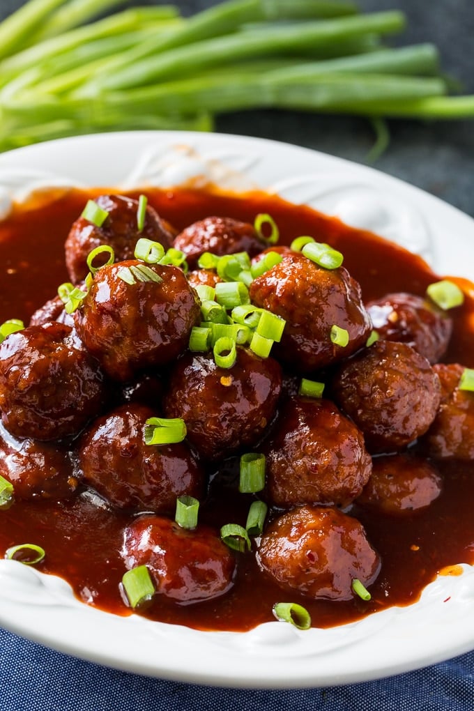 Instant Pot Sweet and Spicy Meatballs 