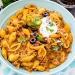 Instant Pot Cheesy Taco Pasta