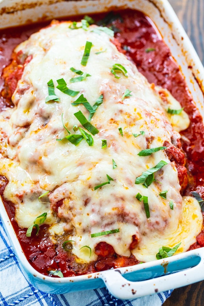 Italian Meatloaf cooked in tomato sauce
