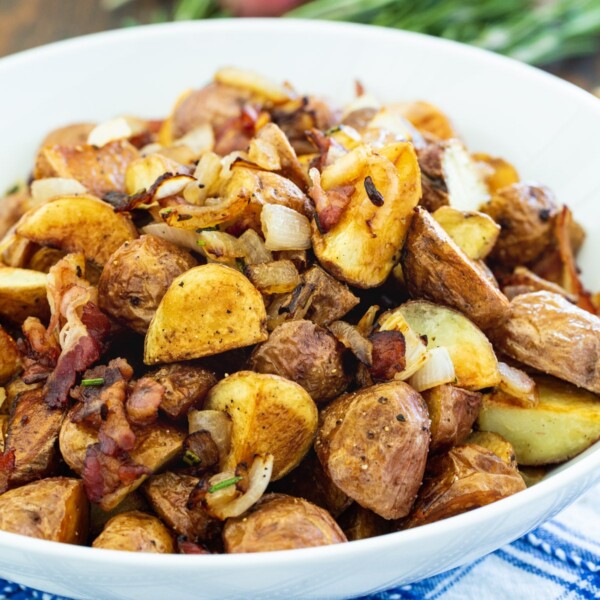 Italian Roasted Potatoes in a bowl.