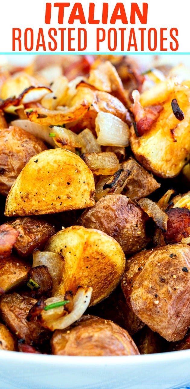 Close-up of Italian Roasted Potatoes