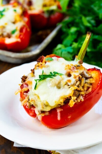 Italian Sausage Stuffed Peppers - Spicy Southern Kitchen