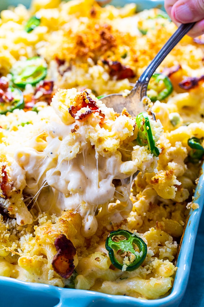 Macarrones con Queso y Jalapeños