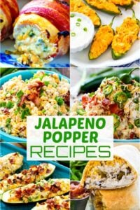 collage of jalapeno popper recipes