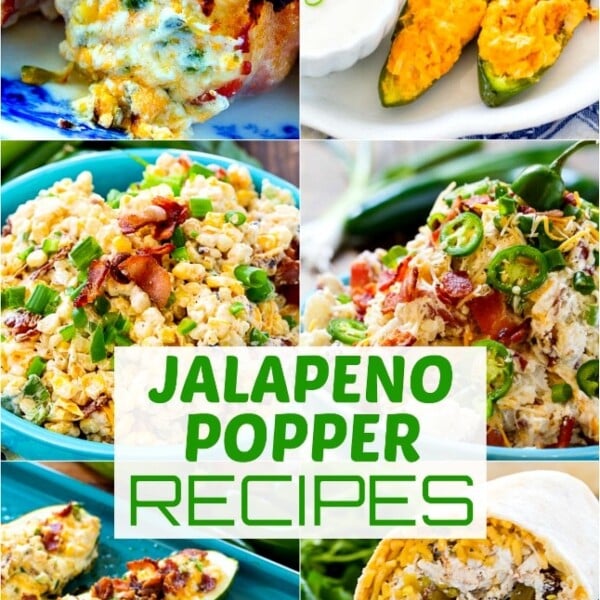 collage of jalapeno popper recipes