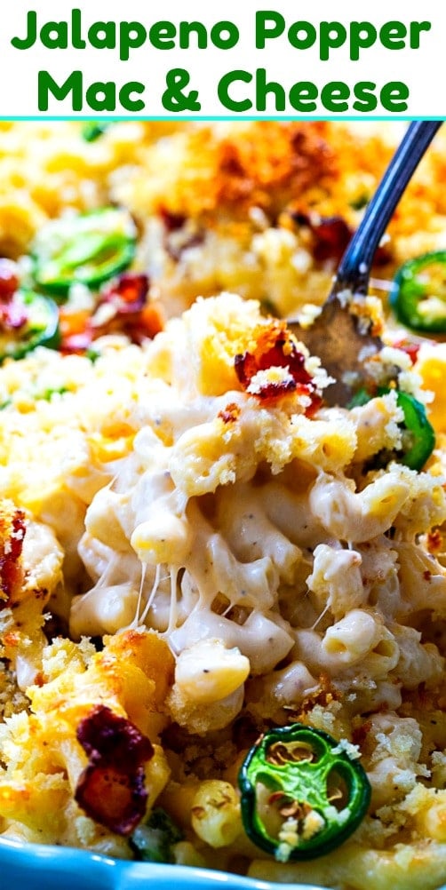 Baked Jalapeno Popper Mac and Cheese