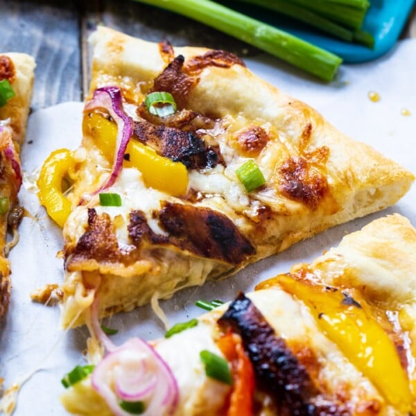 Slice of Jamaican Jerk Chicken Pizza