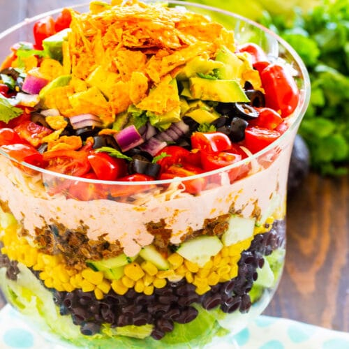 Layered Taco Salad - Spicy Southern Kitchen