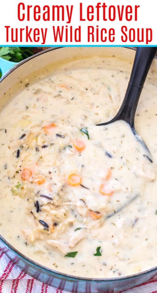 Creamy Leftover Turkey Wild Rice Soup Spicy Southern Kitchen 