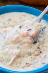 Creamy Leftover Turkey Wild Rice Soup