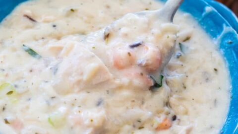 Leftover Turkey Wild Rice Soup • Salt & Lavender