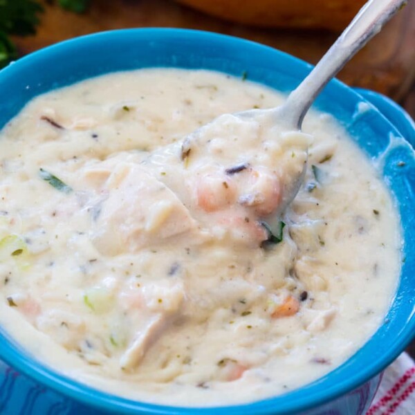 Creamy Leftover Turkey Wild Rice Soup