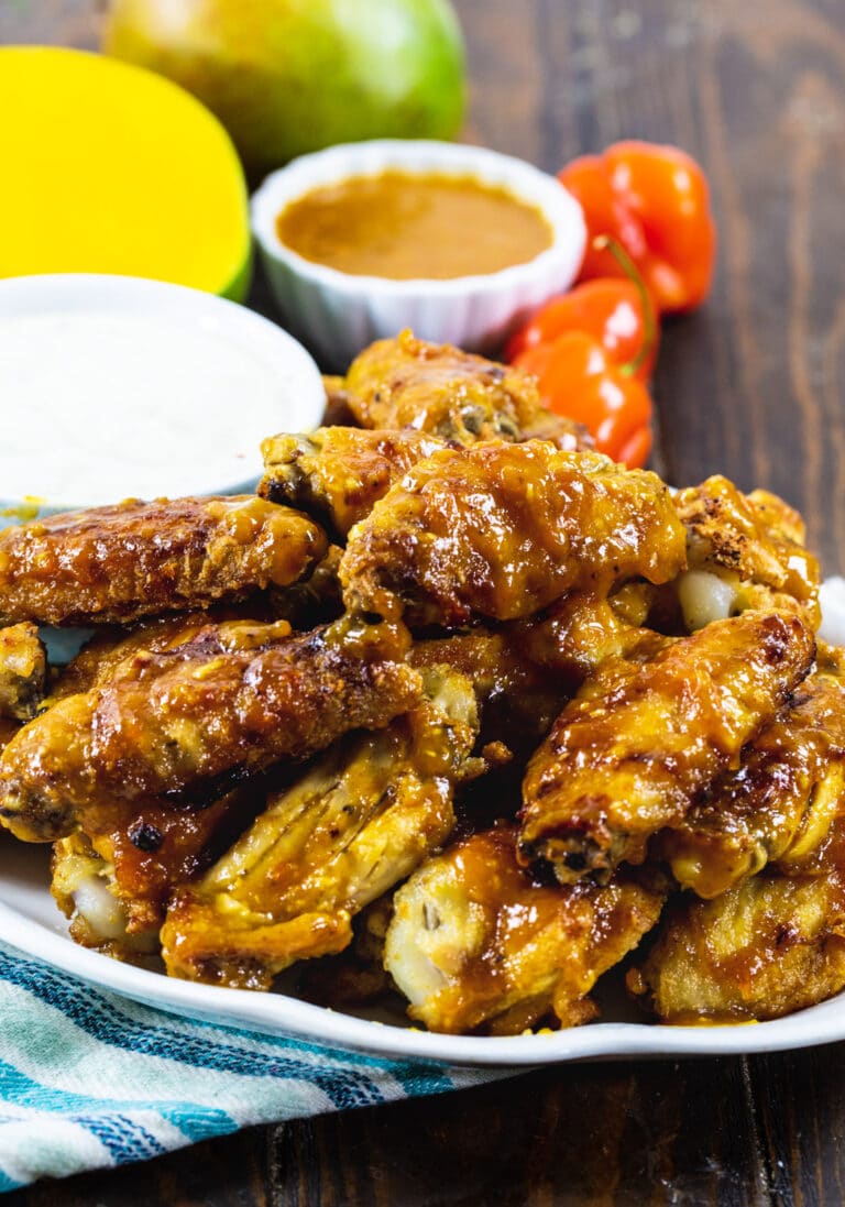 Mango Habanero Chicken Wings - Spicy Southern Kitchen