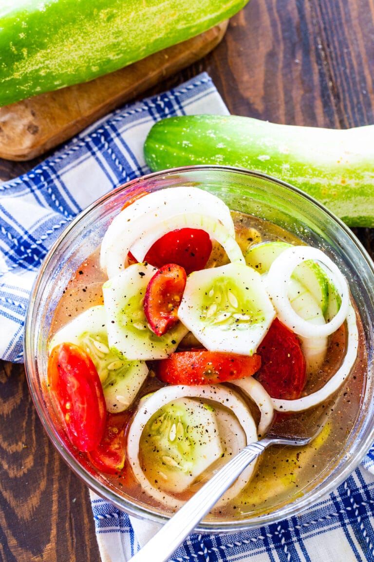 Marinated Cucumber Tomato And Onion Salad Spicy Southern Kitchen