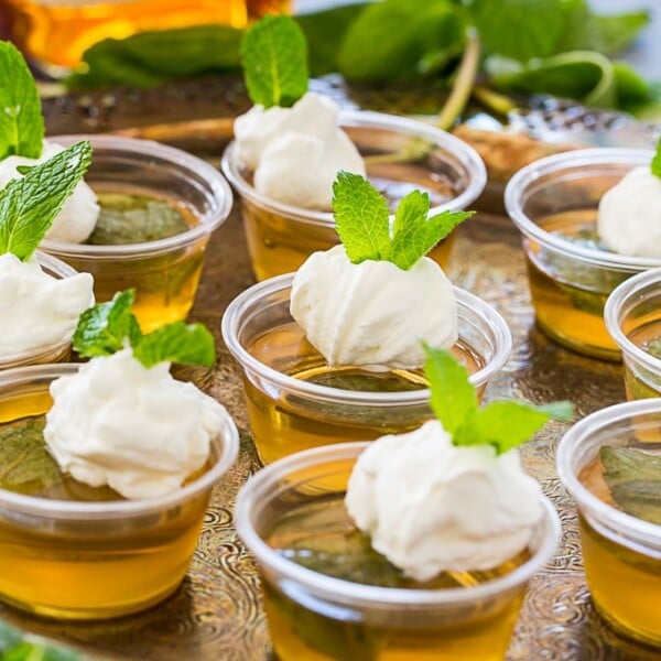 Mint Julep Jello Shots