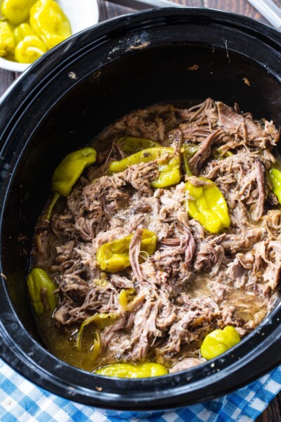 Slow Cooker Mississippi Pulled Pork - Spicy Southern Kitchen