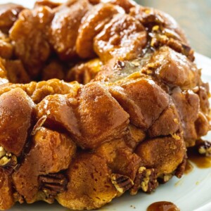 Monkey Bread on a plate.