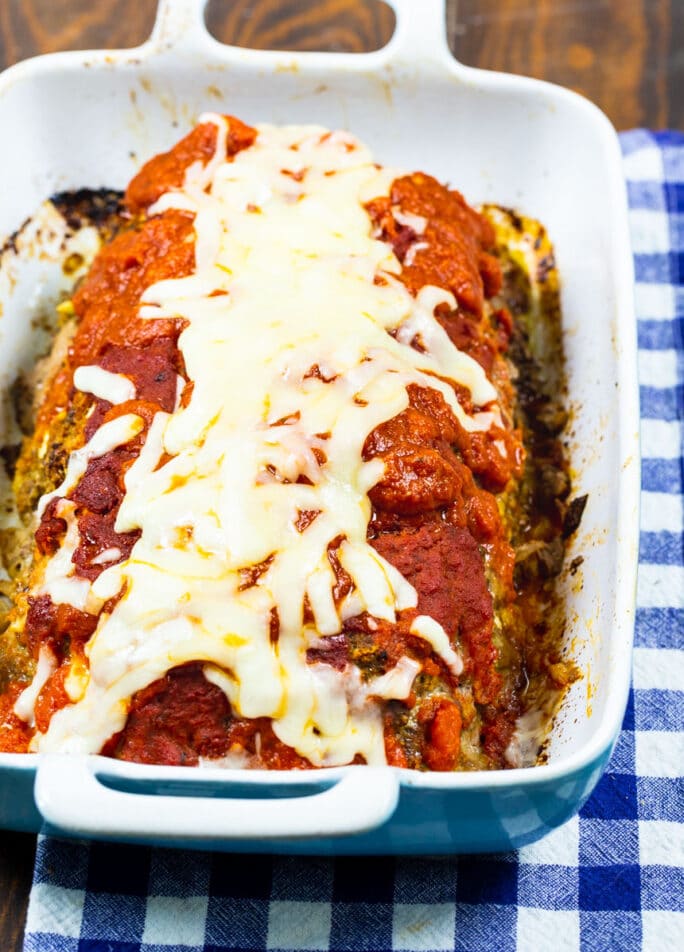 Mozzarella Stuffed Meatloaf Recipe Spicy Southern Kitchen