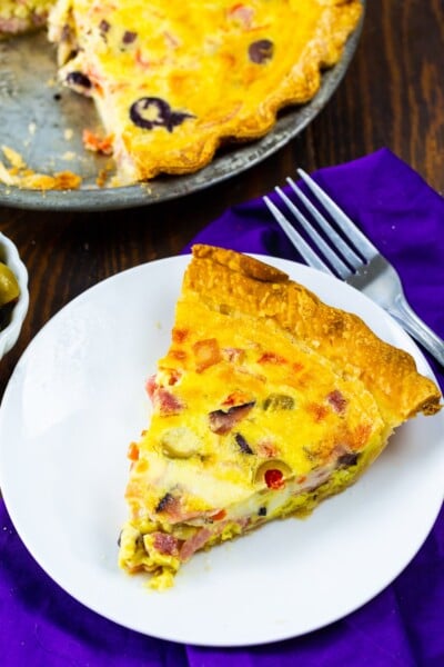 Muffaletta Quiche - Spicy Southern Kitchen