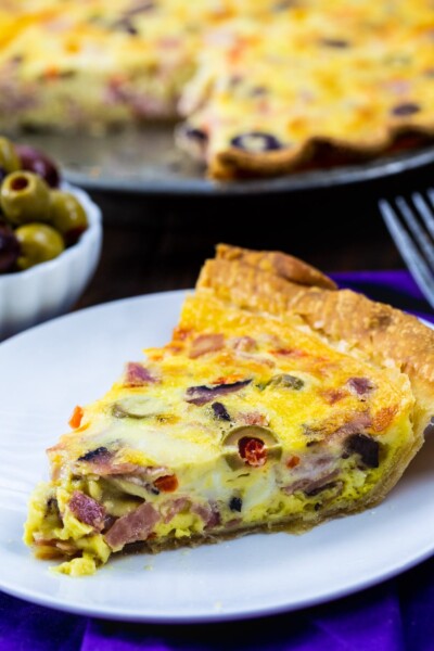 Muffaletta Quiche - Spicy Southern Kitchen