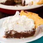 Nutella Pie with Whipped Cream Topping