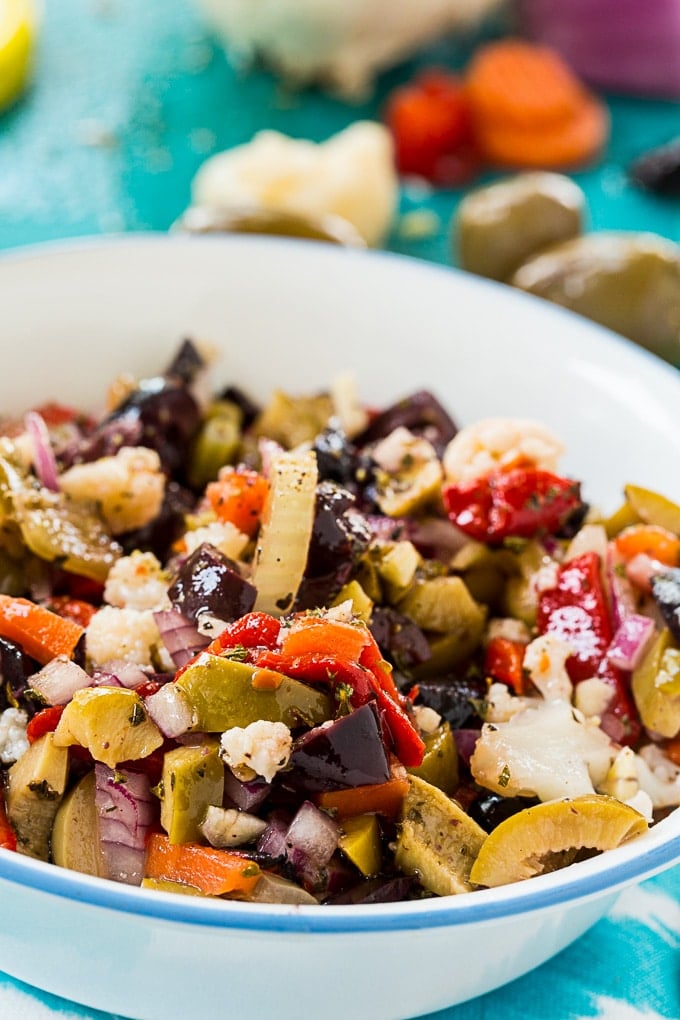 Italian Olive Salad Recipe - An Italian in my Kitchen