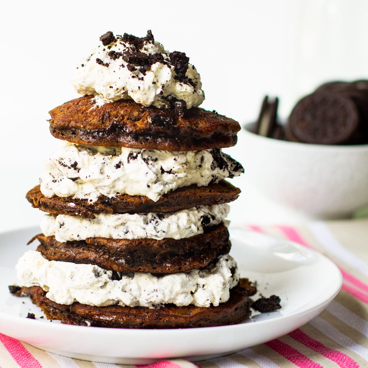 Double Stuff Oreo Pancakes