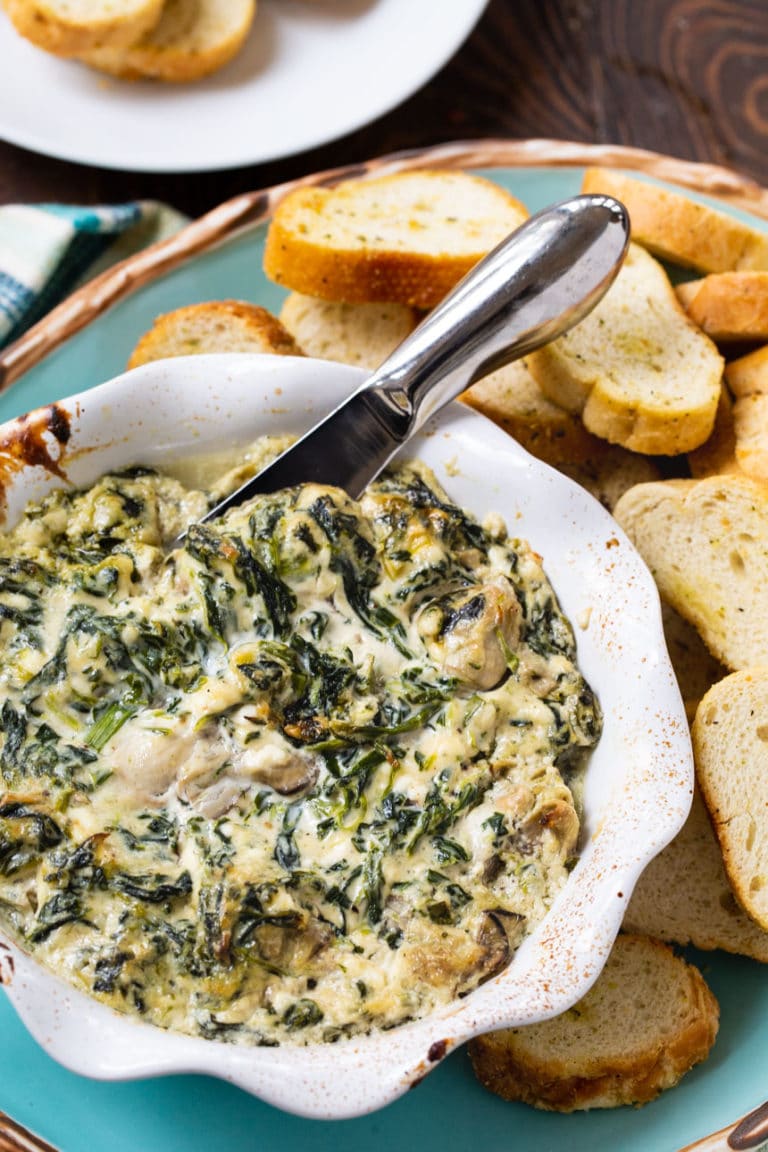 Oysters Rockefeller Dip Spicy Southern Kitchen