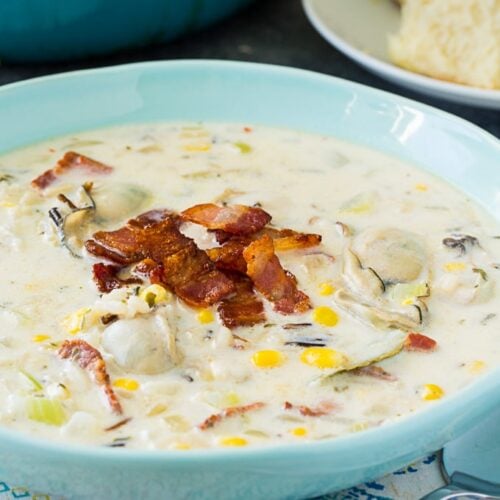 Oyster and Wild Rice Soup - Spicy Southern Kitchen