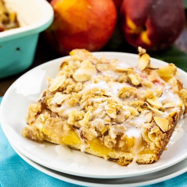 Peaches and Cream Crescent Bar on a plate.