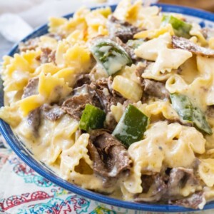 Philly Cheesesteak Mac and Cheese