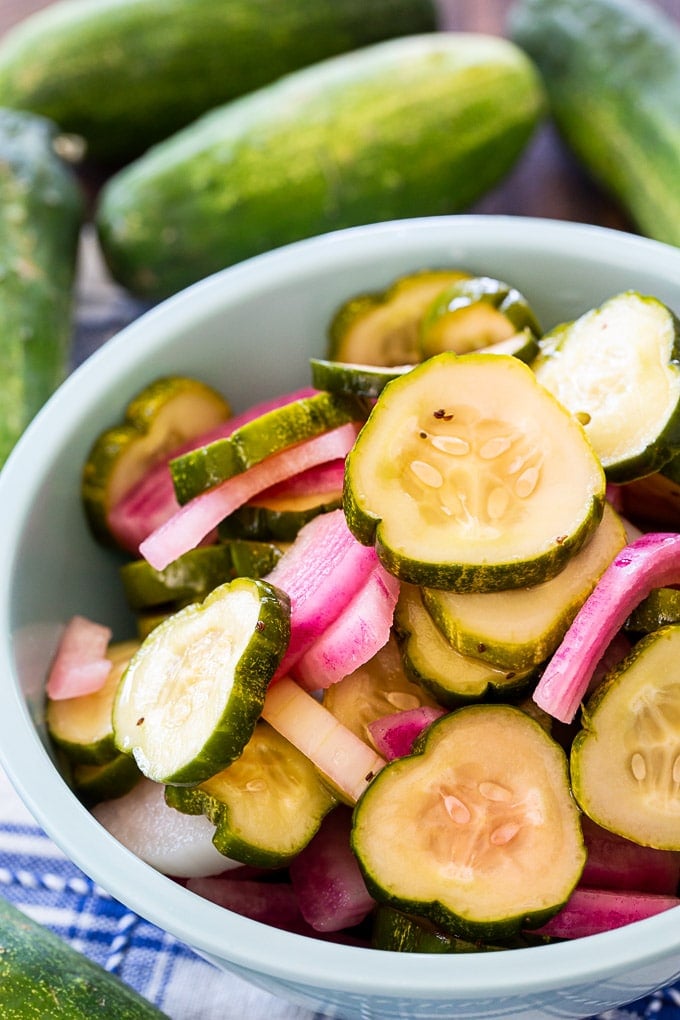 Pickled Cucumbers and Onions