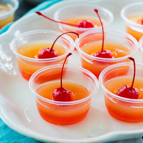 Pineapple Upside Down Jello Shots