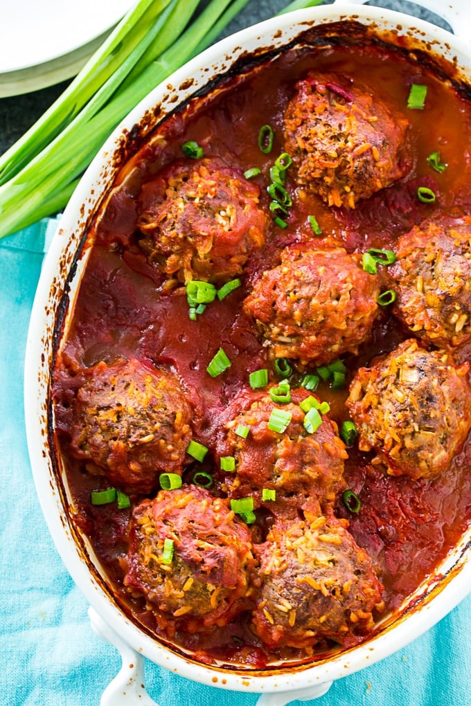 Old-Fashioned Porcupine Meatballs