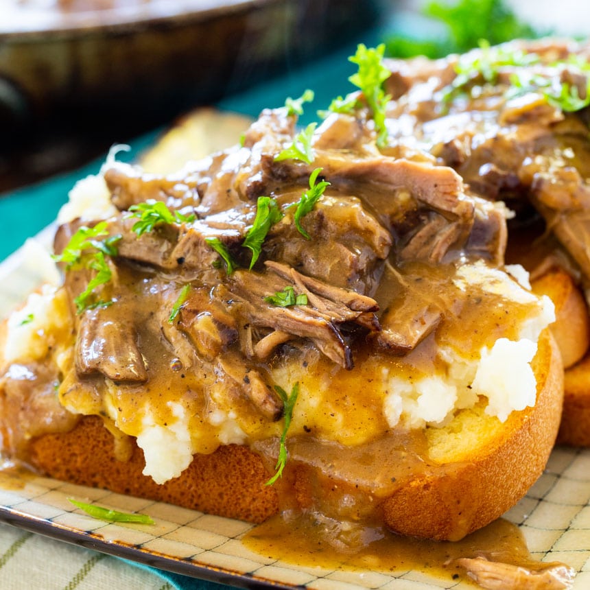 Albums 96+ Images roast beef sandwich with mashed potatoes and gravy Updated