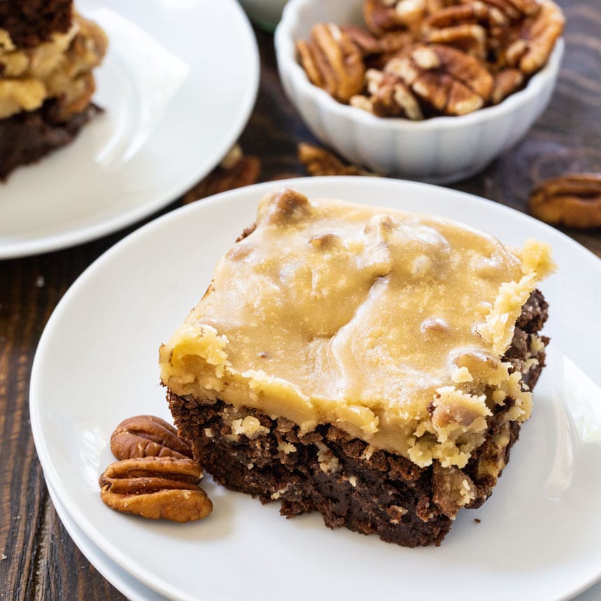 Praline Brownies - Spicy Southern Kitchen