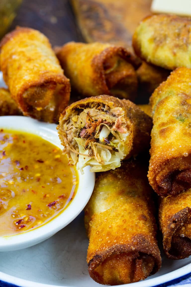 Pulled Pork Egg Rolls Spicy Southern Kitchen