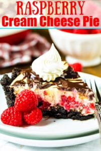 Raspberry Cream Cheese Pie - Spicy Southern Kitchen