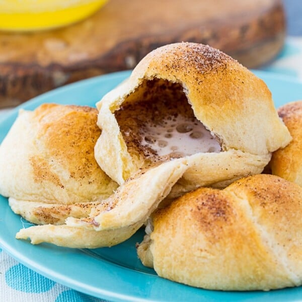 Resurrection Rolls made with crescent roll dough.