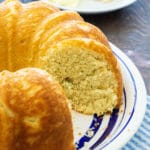 Sally Lunn Bread on a serving platter