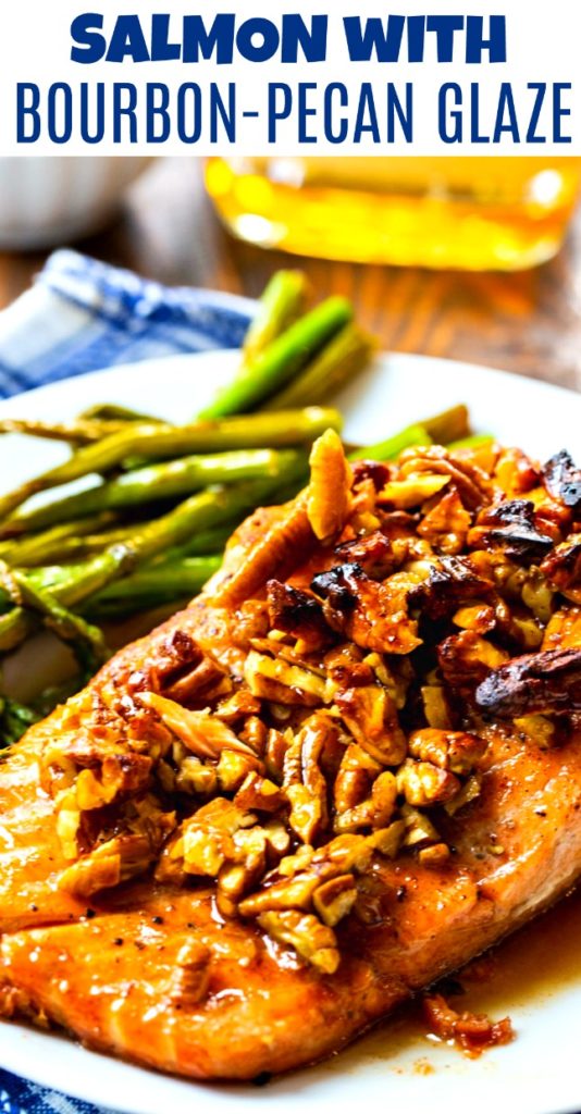 Salmon With Bourbon Pecan Glaze Spicy Southern Kitchen