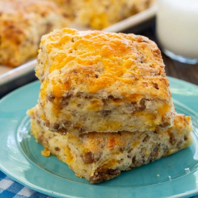 Sausage Cheese Biscuits - Spicy Southern Kitchen