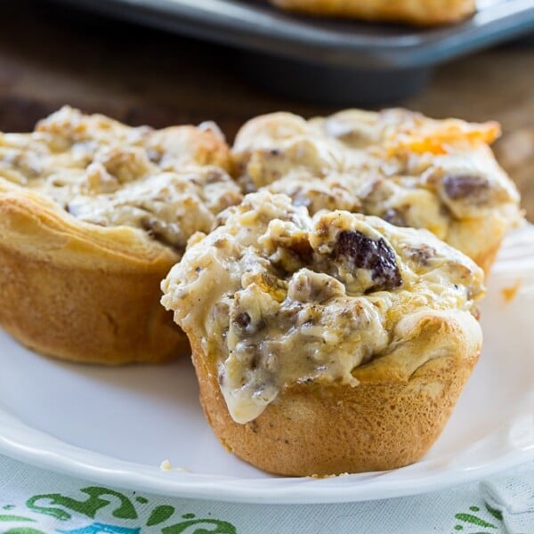 Sausage Gravy Biscuit Cups