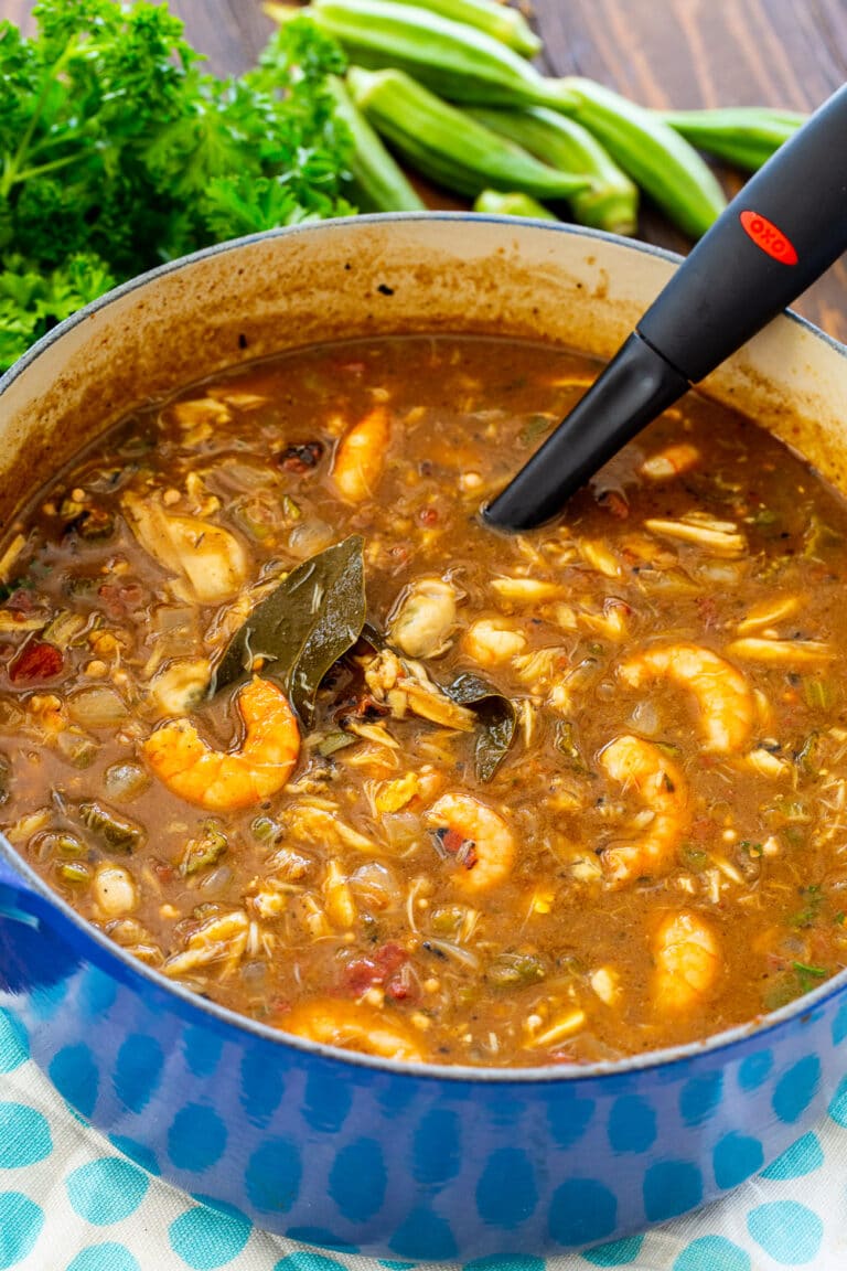 Seafood and Okra Gumbo - Spicy Southern Kitchen