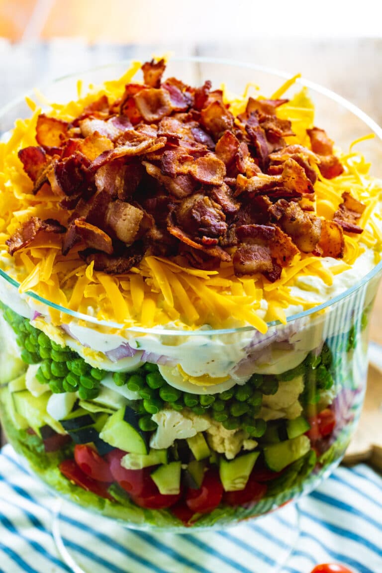 Seven Layer Salad Spicy Southern Kitchen